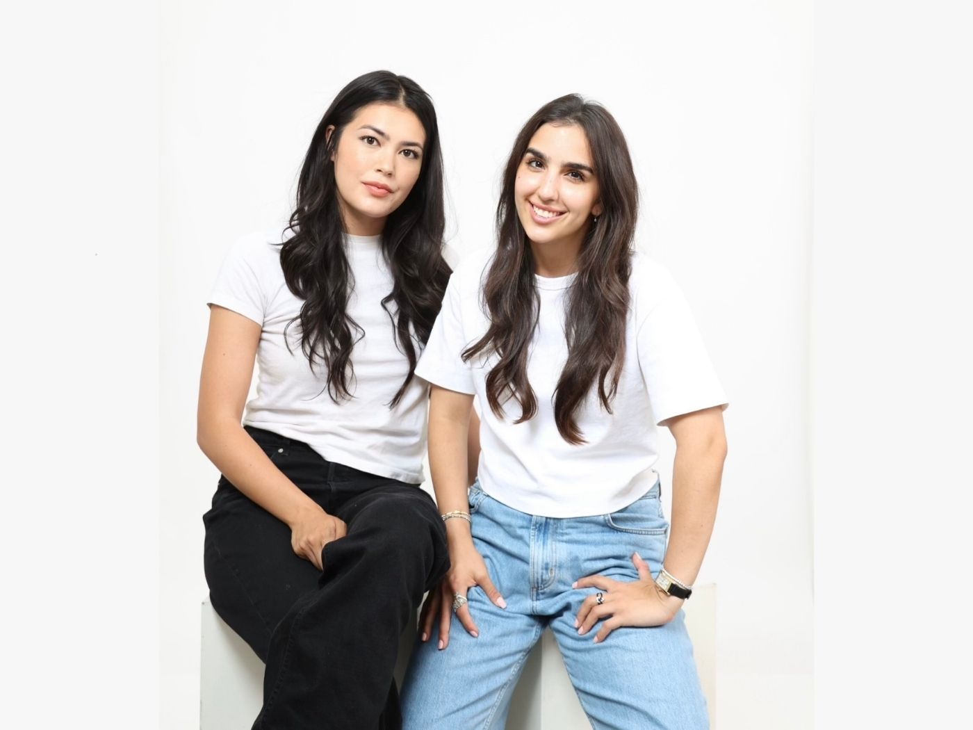 The founders of 4AM Skincare, Jade Beguelin And Sabrina Sade.