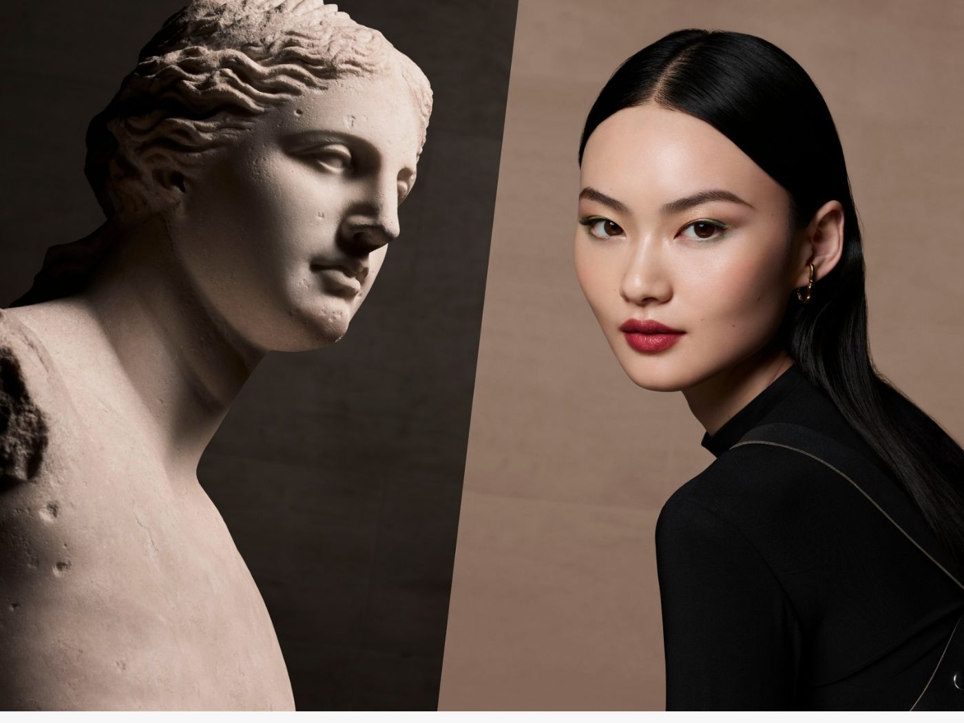 He Cong For Lancome X Louvre. Photo: Courtesy of Lancôme.