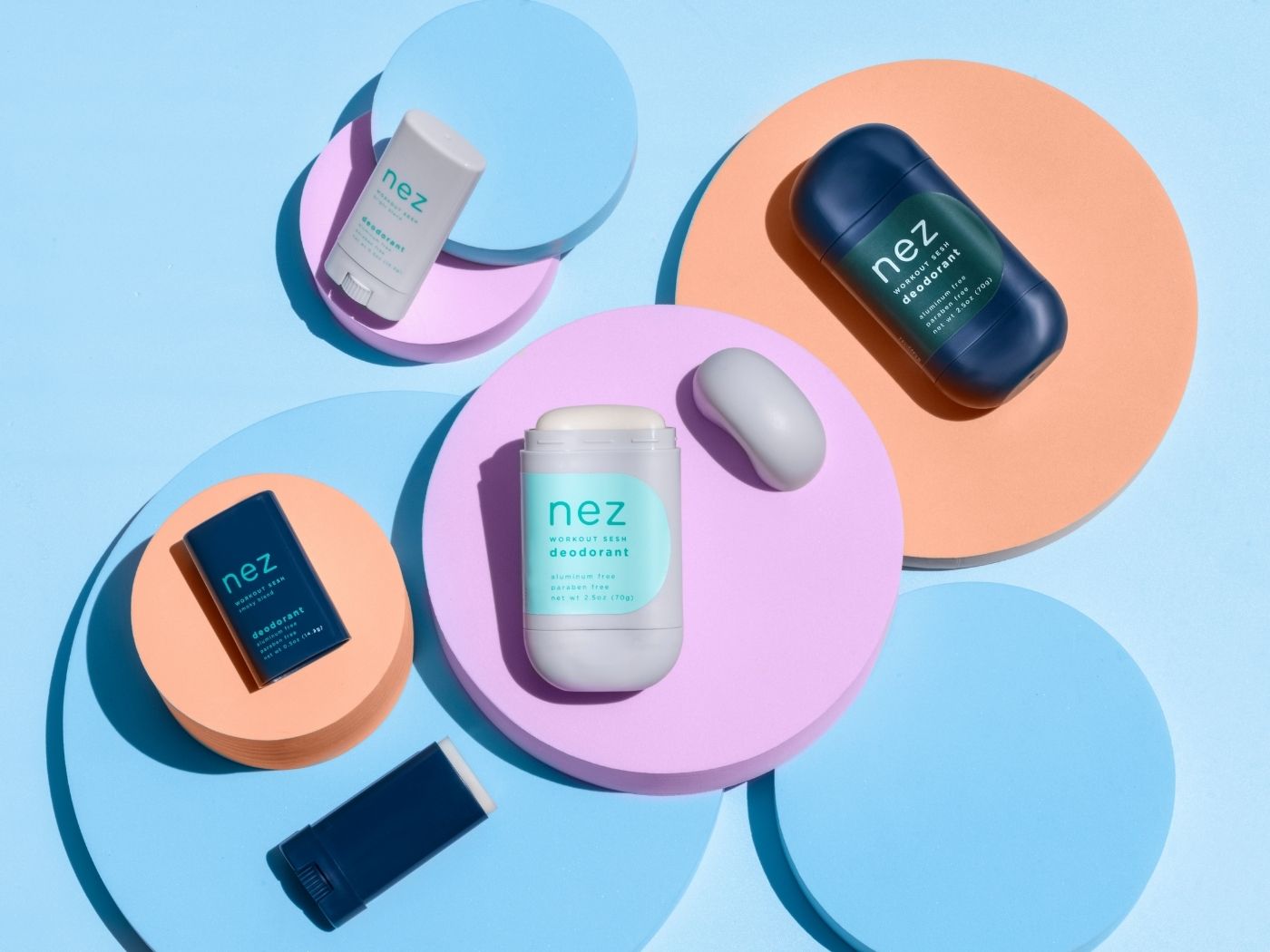 Nez deodorant product line