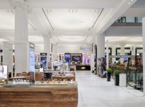 Interior of Selfridges beauty hall