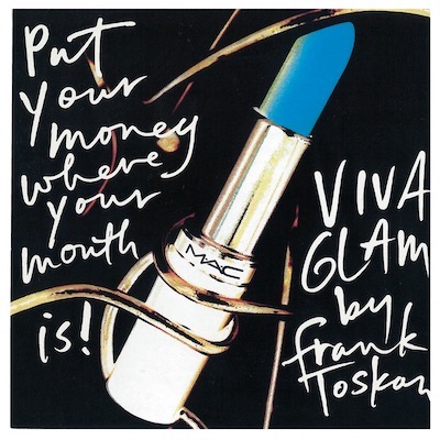 MAC Cosmetics Viva Glam Lipstick archive campaign sketch