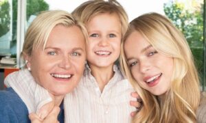 Dr Barbara Strum with her son and daughter