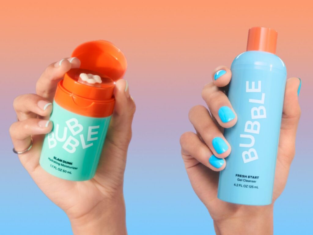 Photo of Bubble's Slam Drunk Hydrating Moisturizer and Fresh Start Gel Cleanser