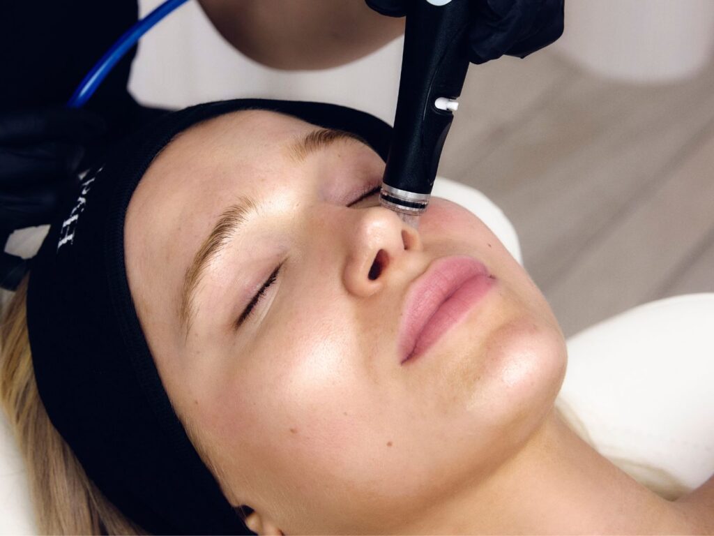 Photo of Woman Receiving Hydrafacial