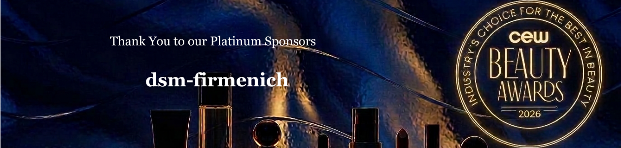 Thank you to our Platinum Sponsors: dsm-firmenich — CEW Beauty Awards 2026