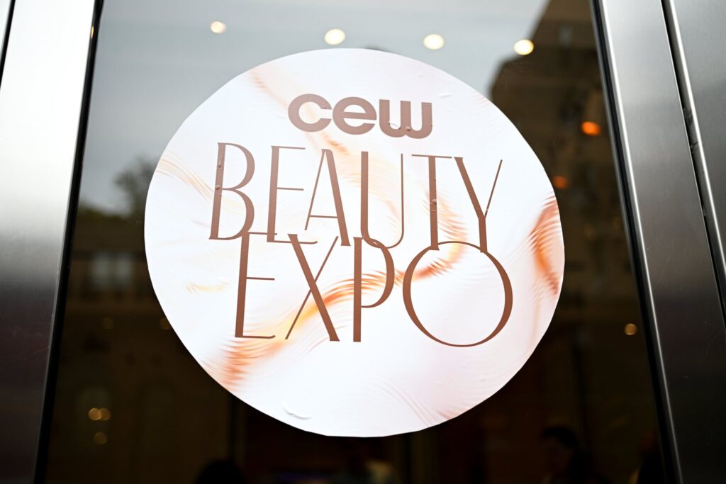 CEW Beauty Expo signage at the Metropolitan Pavilion