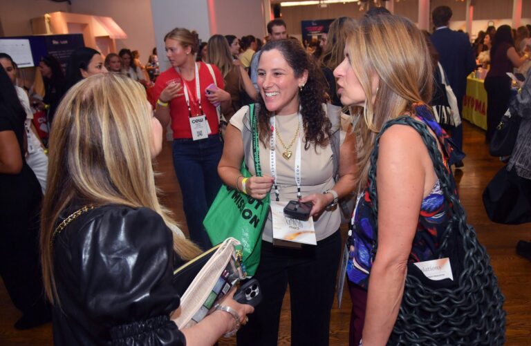 Lori Singer, Sharon Bryan and Maria Garcia at the CEW Beauty Expo