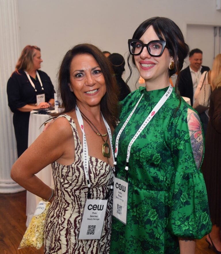 Pura Sanchez and Caitlin Rouse at the CEW Beauty Expo
